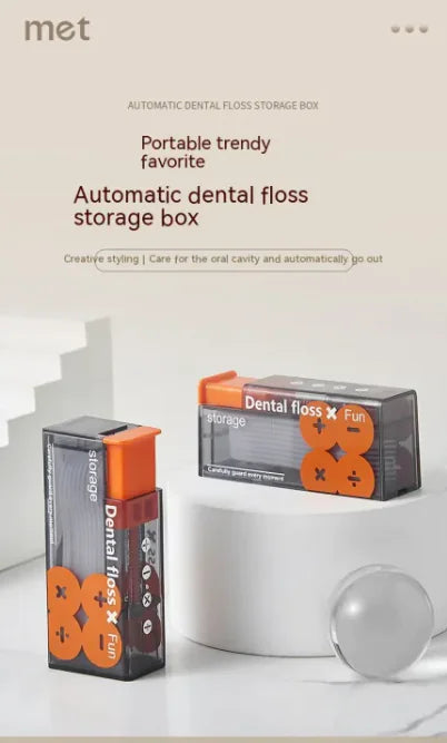 Caja de almacenamiento de hilo dental fácil de transportar