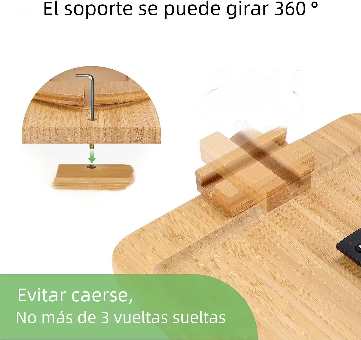 Wooden Lazy Sofa Tray